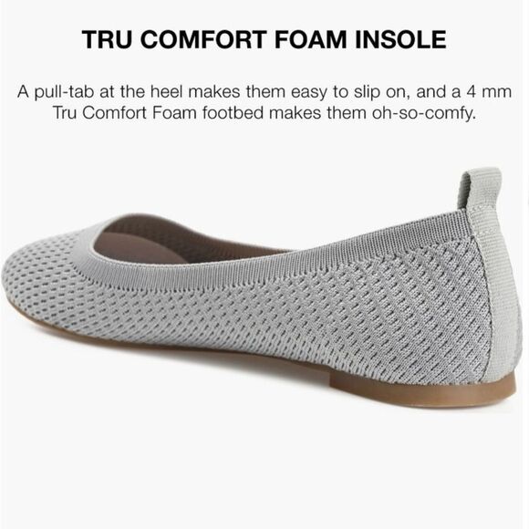 Journee Collection Tru Comfort Foam Ballet Flat Grey 6M - Picture 8 of 9
